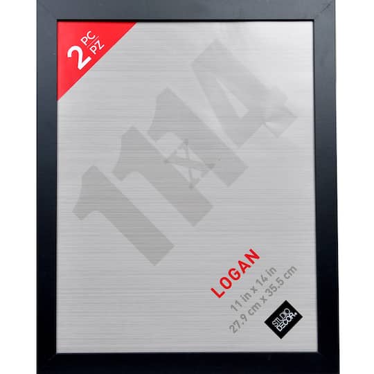 8 Packs: 2 ct. (16 total) Black 11" x 14" Frame, Logan by Studio Décor®